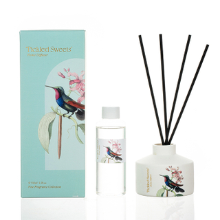 The Morning Garden Collection Reed Diffuser Green Pickled Sweets Green Ceramic Jar Diffuser 150ml