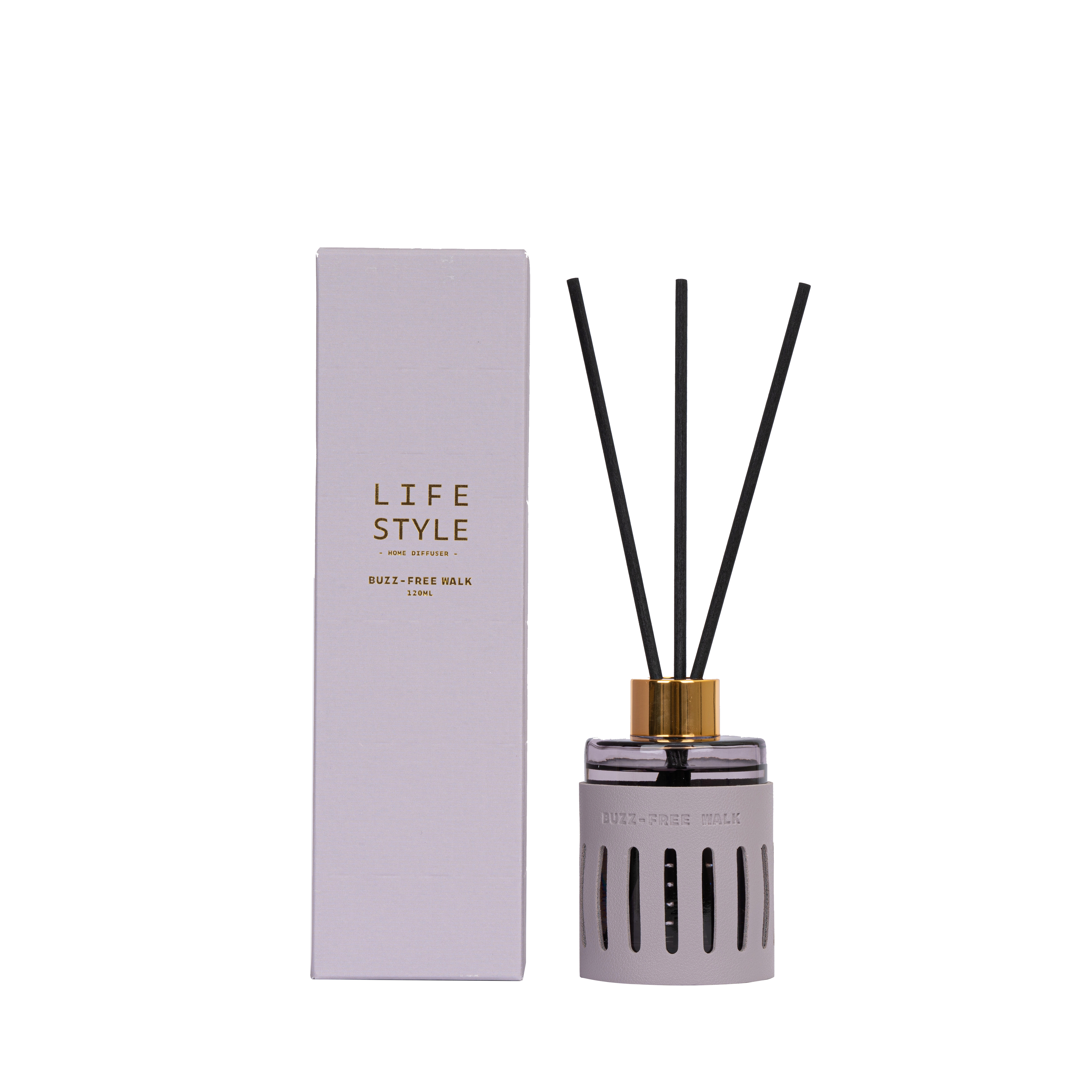Leather 2022 Series Buzz-Free Walk 120ml Lavender Reed Diffuser
