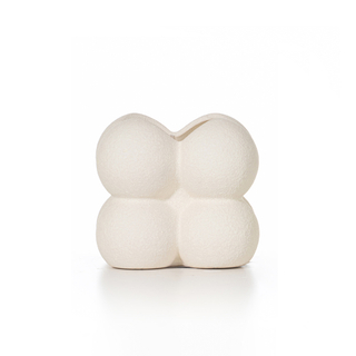 Ceramic Beige Bubble Flower Pot