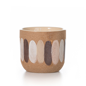 Hand painted Brown And Beige Ceramic Home Decor