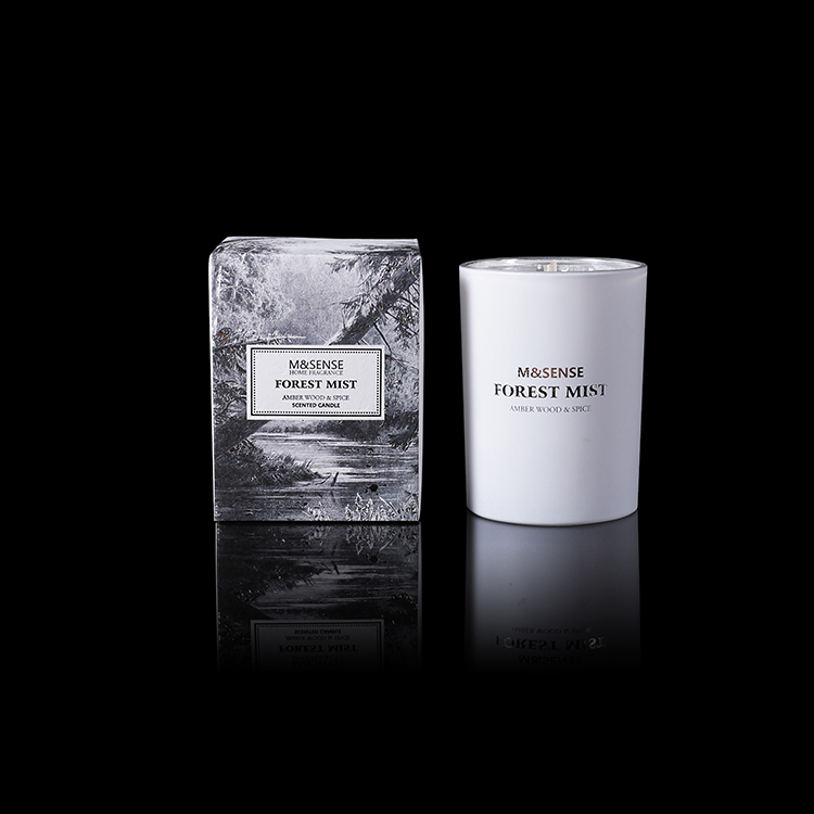 Forest Mist Amber Wood & Spice 250g Scented Candle Burning 43h
