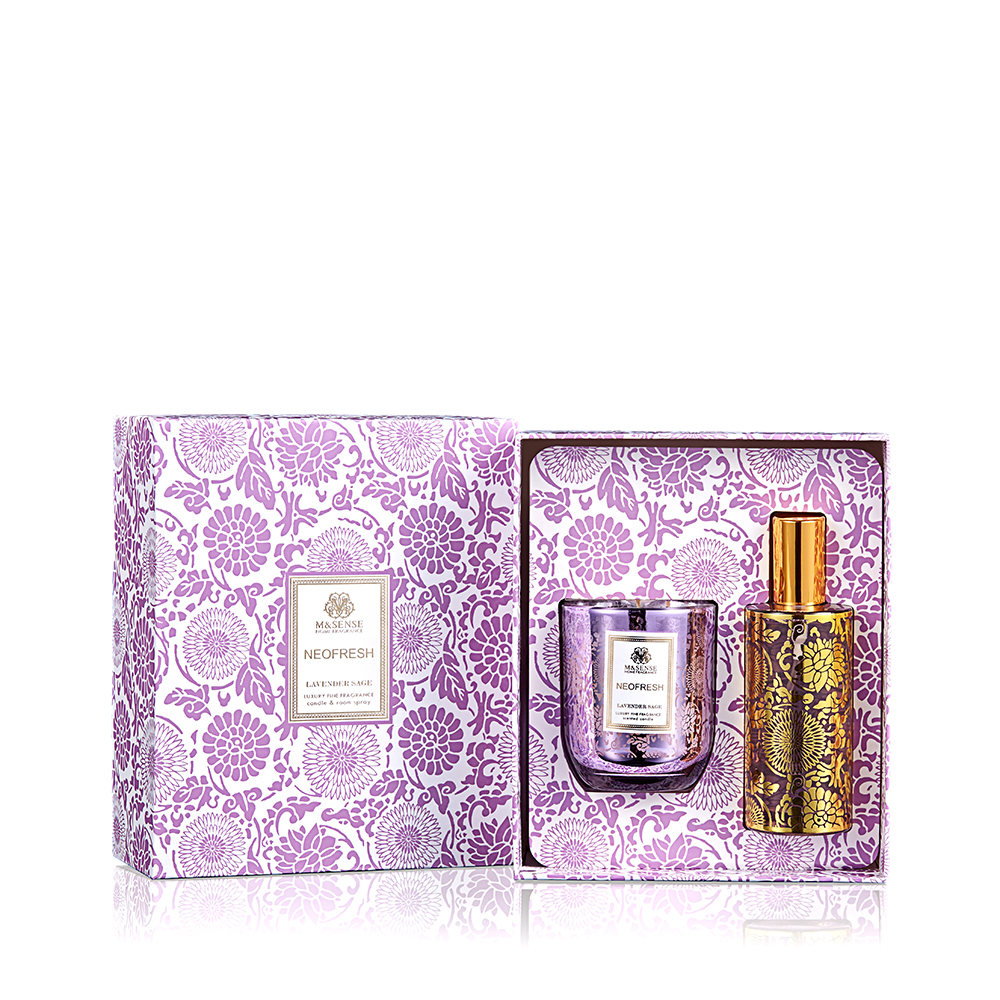Neo Fresh Collection Lavender Sage 150g Scented Candle And 100ml Room Spray