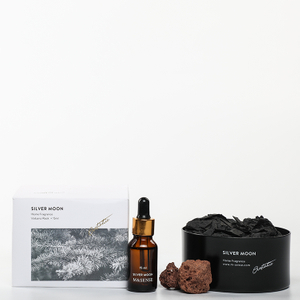 Sound of Wind Collection Sliver moon 15ml Essential Oil and 230g Scented Stone