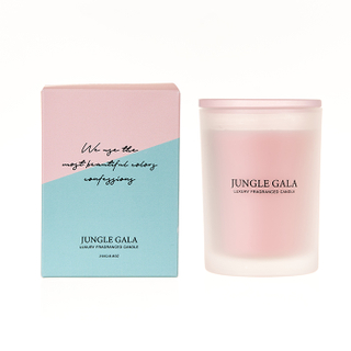 The Romance Collection Scented Candle Pink Jungle Gala Pink Glass Jar 210g/250g 