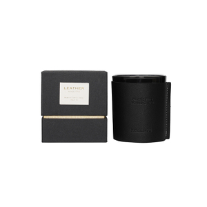 The Leather Collection 5% Nordic Pine 180g Black Scented Candle