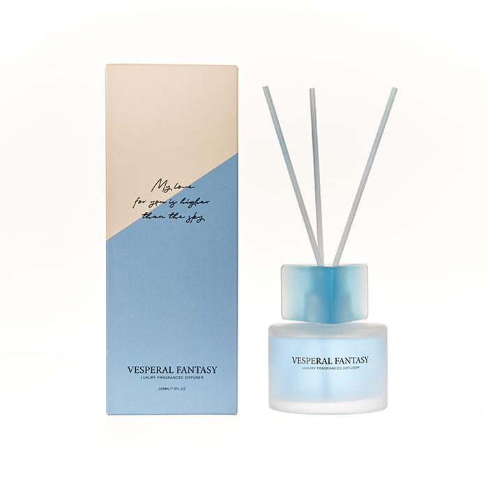The Romance Collection Reed Diffuser Blue Vesperal Fantasy Blue Glass Jar Diffuser 100/200ml