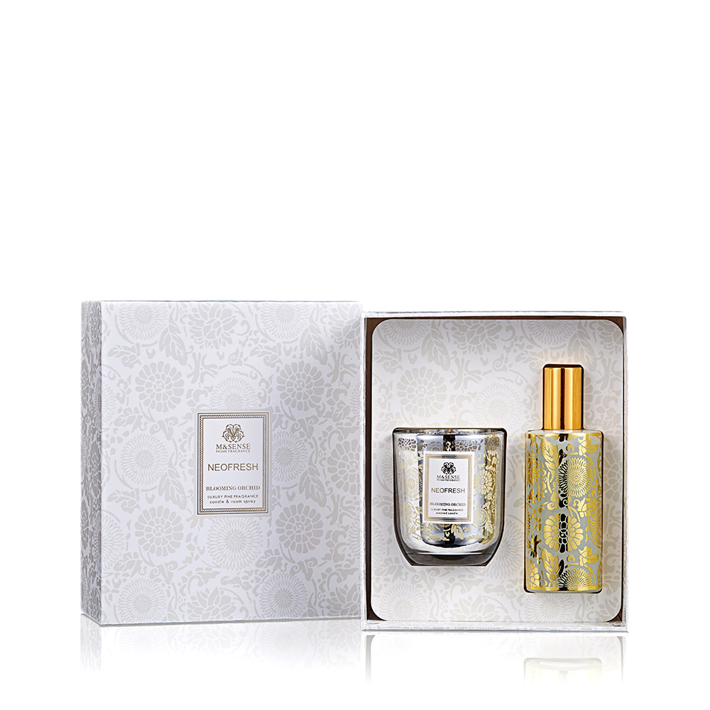 Neo Fresh Collection Blooming Orchid 150g Scented Candle And 100ml Room Spray