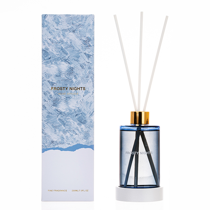 The Ultimate Collection Reed Diffuser Blue Frosty Nights Blue Glass Jar Diffuser 120/200ml