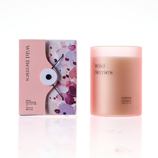 The Fantasy Collection Scented Candle Pink Wild Berries Pink Glass Jar 170g/350g