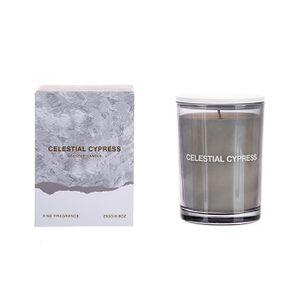 The Ultimate Collection Scented Candle Grey Celestial Cypress Grey Glass Jar 210g/250g 