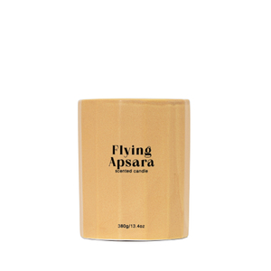 WOODWICK IS ON Collection Scented Candle Flying Apsara Yellow Ceramic Jar 380g
